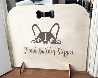 French Bulldog, Frenchie  Dog Stopper - Personalised  Stair Gate, Pet stair gate ,Puppy gate, pug gate  over 60 breeds available!  gate