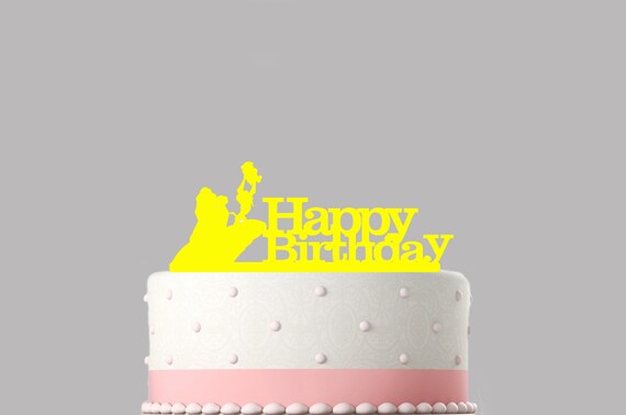The Lion King Birthday Cake Topper Acrylichappy Birthday Cake Etsy