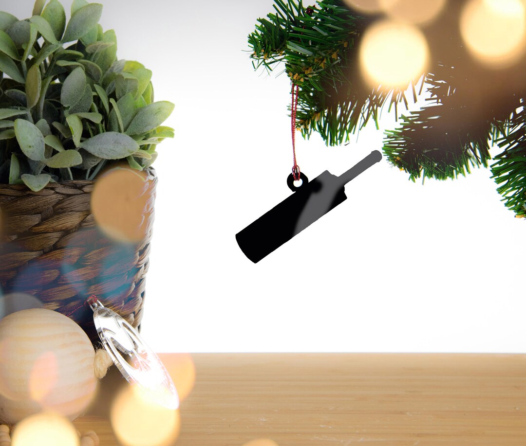 Cricket Bat Tree Decoration Christmas Bauble. Ornament Xmas Etsy UK