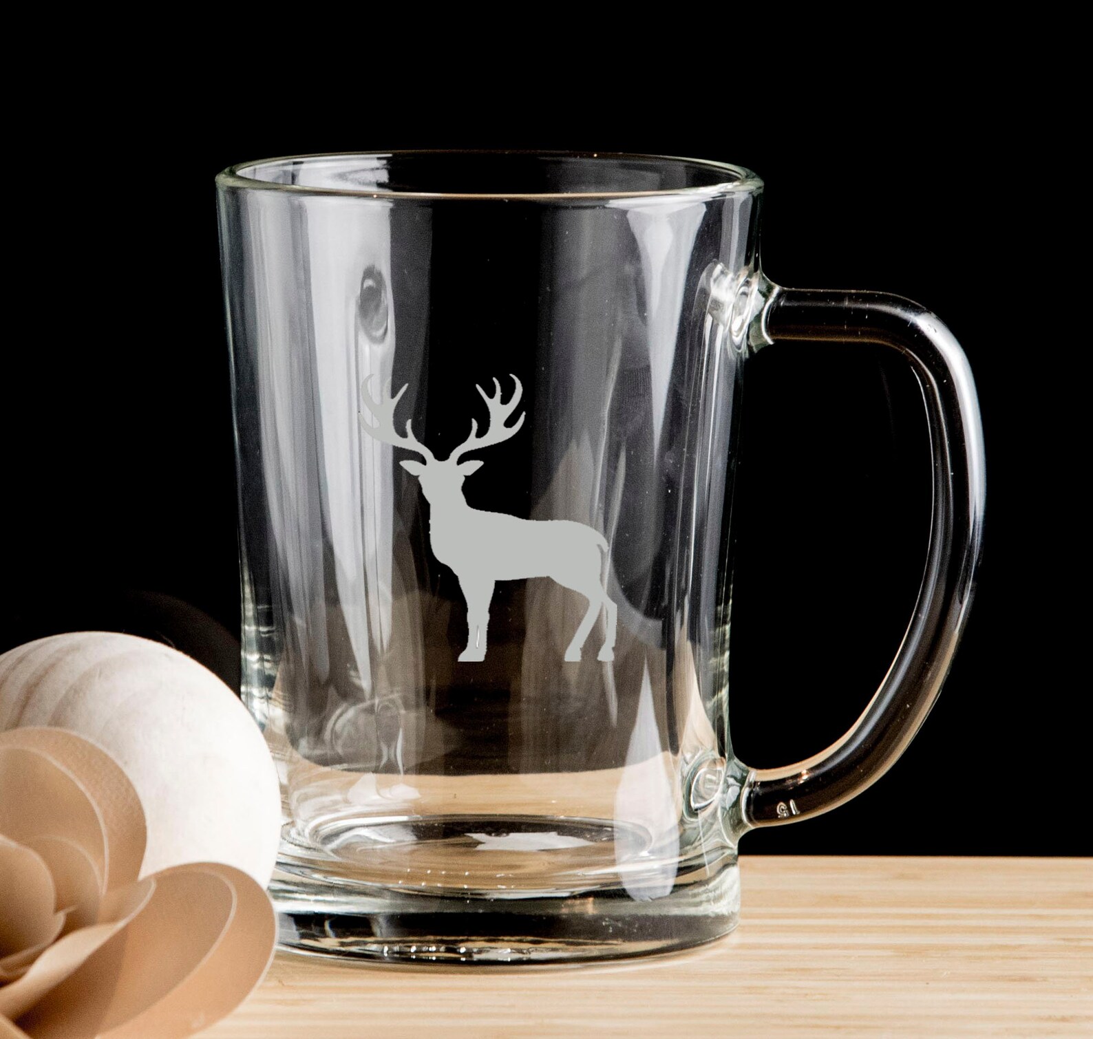 Stag Beer Glass Pint Glass Personalised Hand Etched Ideal Etsy
