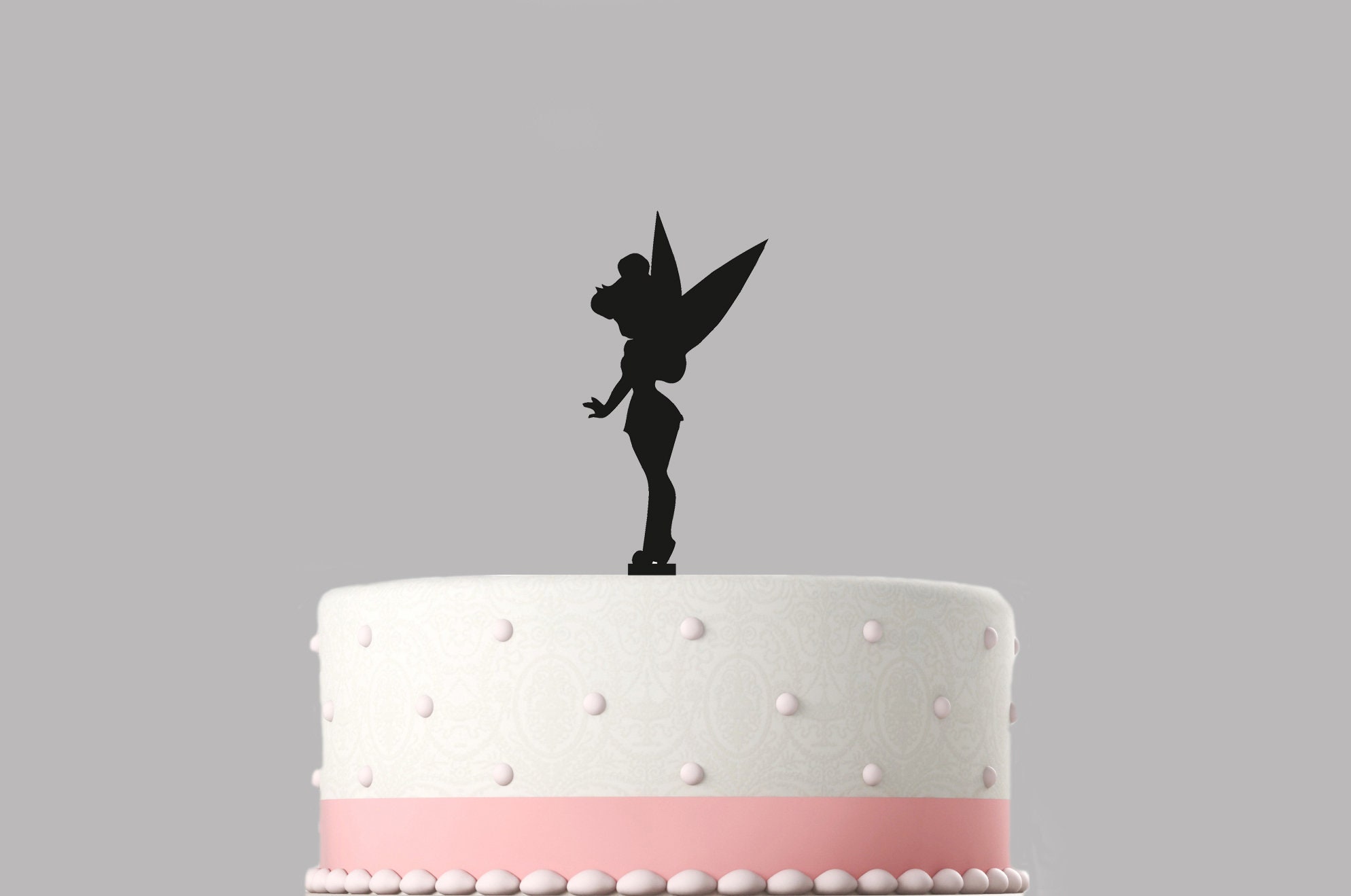 Tinkerbell Birthday Cake Topper Acrylic Happy Birthday Cake Etsy