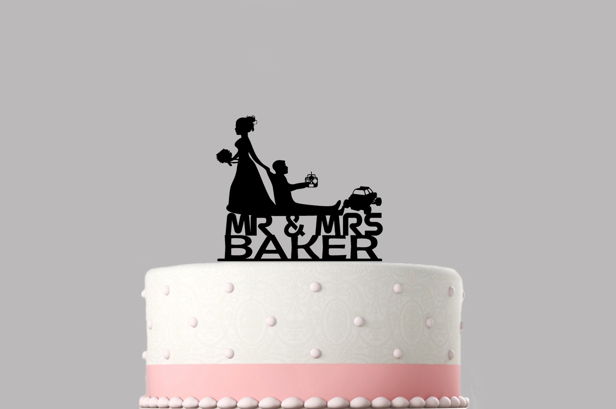 Couple Running, Wedding Cake Topper, Male and Female, Runner's Cake Topper,  Wedding Date, Marathon Runner, Personalized, Keepsake, LT1226 