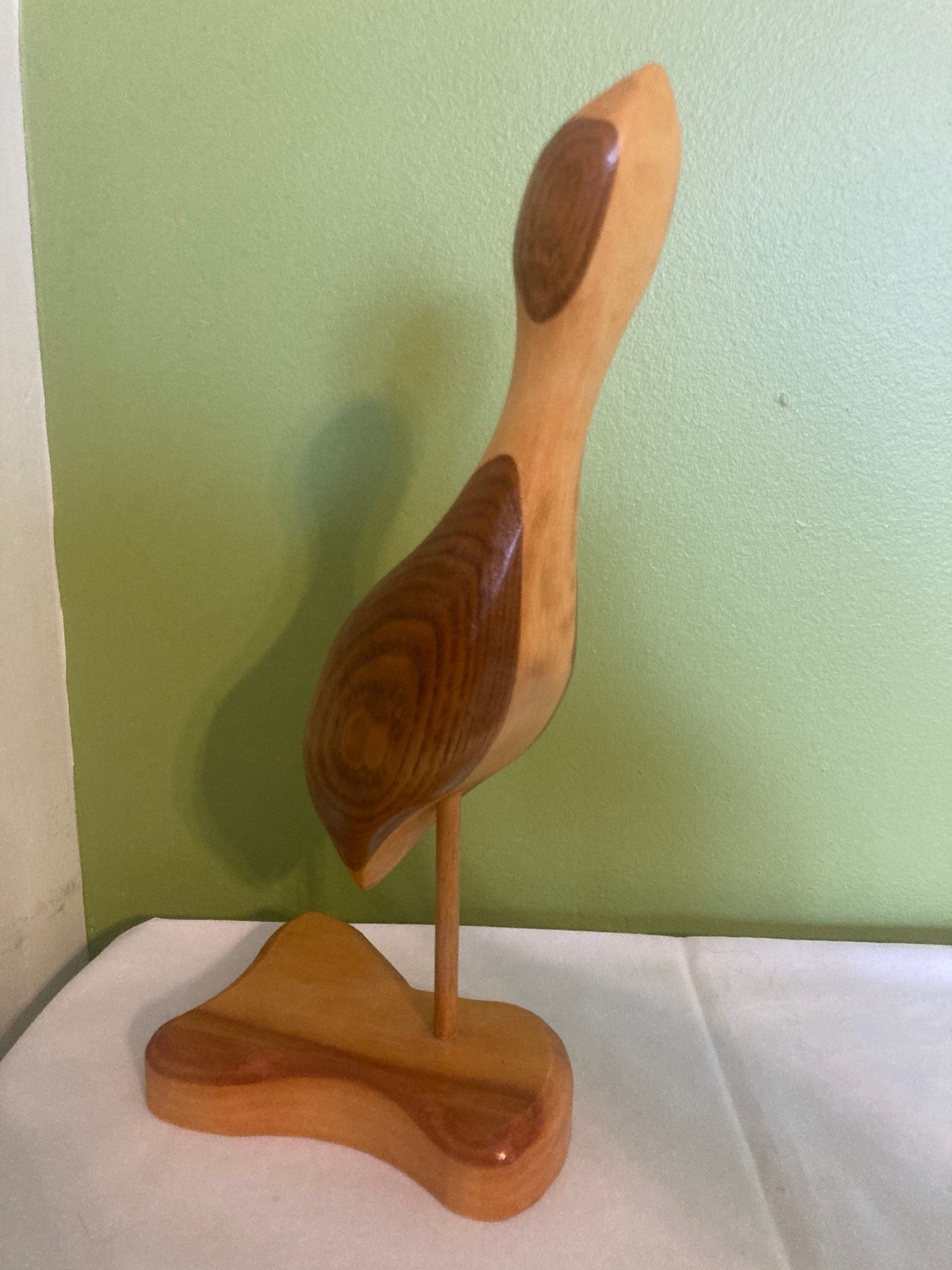 Pair of hand carved wooden birds | Etsy