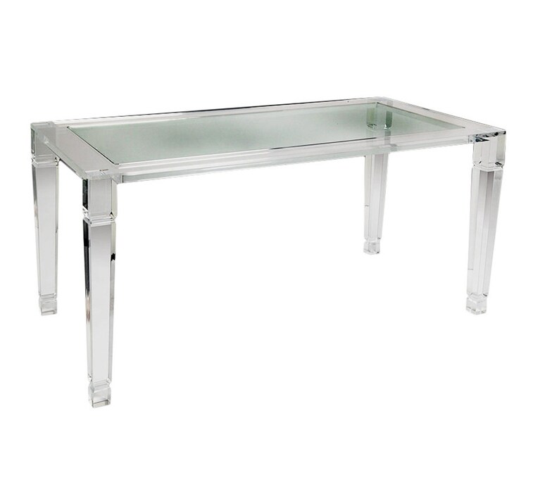Manhattan Dining Table Acrylic Dining Table Lucite Table Etsy