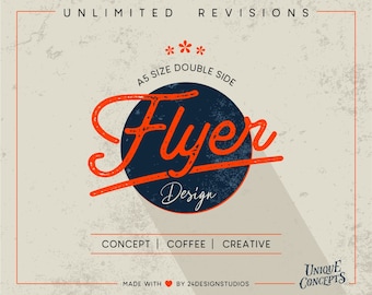 Double-Sided Flyer Design, Custom Flyer, Business Flyer, Pamphlet, Leaflet Design, Poster, Marketing Flyer Service