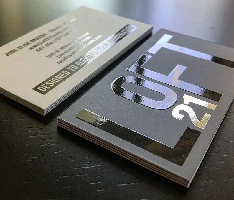 Custom Business Card Design, Business Card Print, Business Card Printing, Custom Design, Visiting Card, Embossed Cards, Gold Foil Cards bild 3