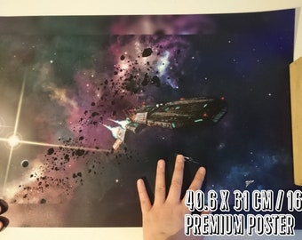 Space Art: "Odyssee" (Digital) - XXL Sizes - HQ Premium Poster