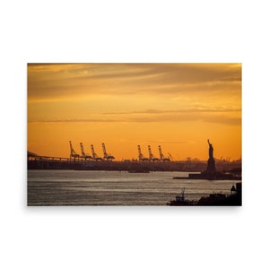 New York &quot;Liberty Enlightening the World&quot; photo print, New York sunset over the Statue of Liberty - NYC Fine Art Print