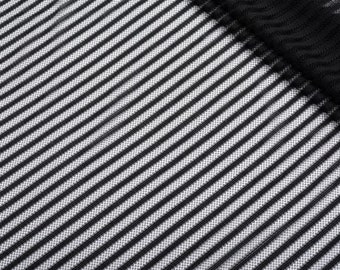 5 MTR QUALITY CHEAP BLACK LACE NET SLIGHT STRETCH FABRIC...60/" WIDE £12.49