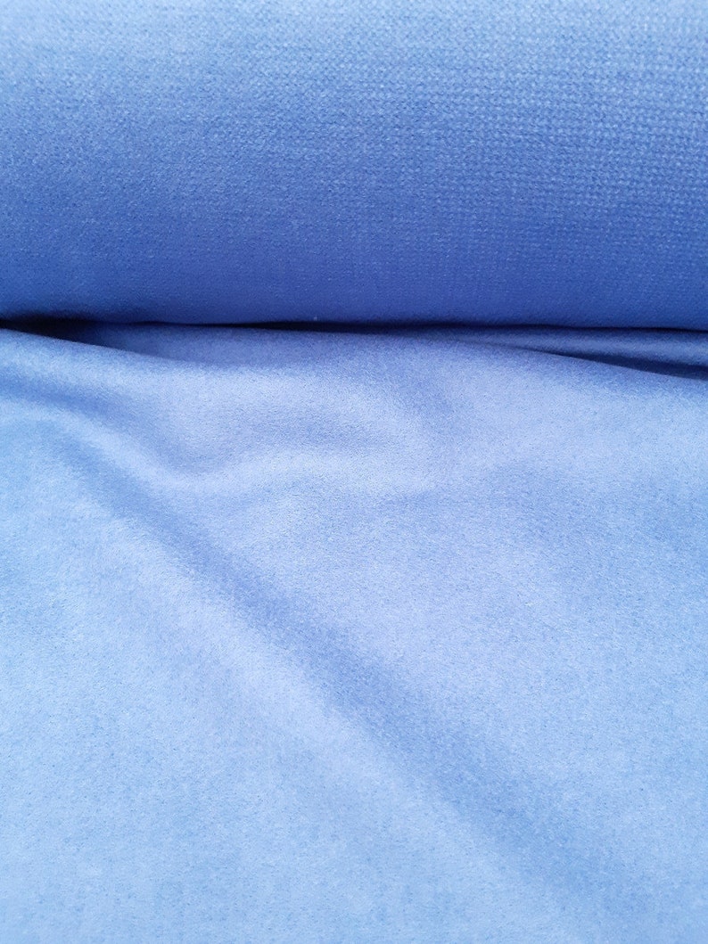 Blue wool cashmere fabric by the yard pink wool Etsy