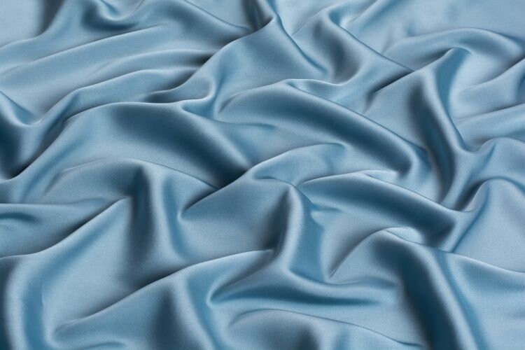 Light blue silk fabric by the yard silk satin fabric with Etsy