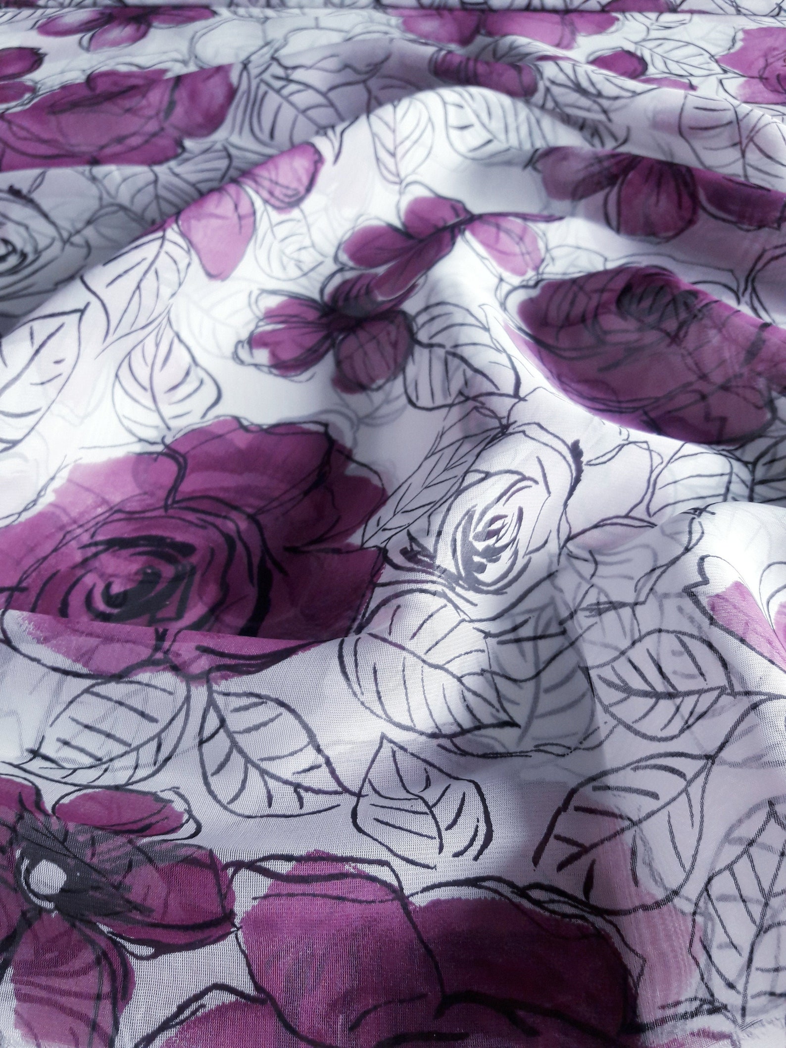 chiffon fabric silk organza fabric by the yard Etsy