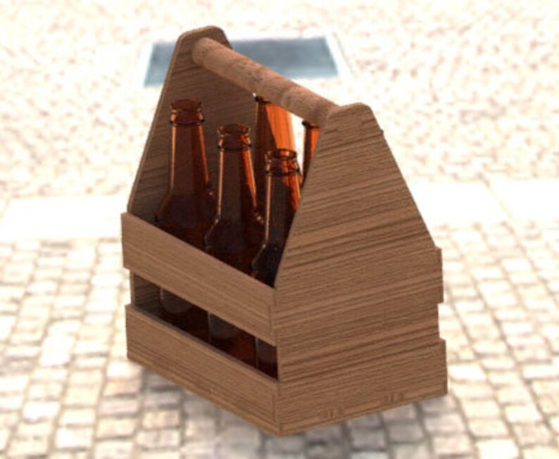 Beer Caddy Laser CNC Vector Cut Files DXF SVG Etsy