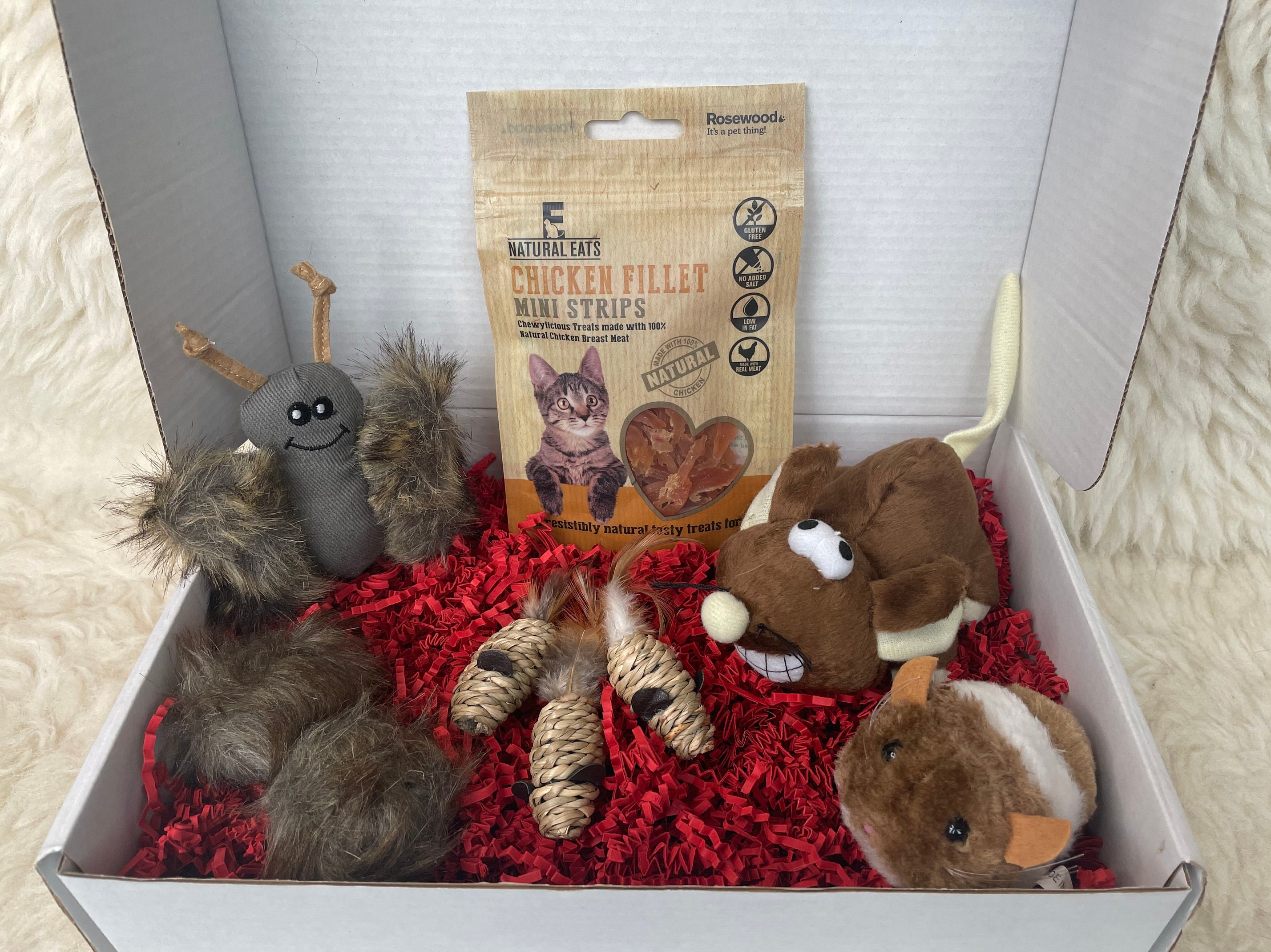 Cat Toy Gift Box Cat Toys Goody Box Selection of Cat Toys Etsy