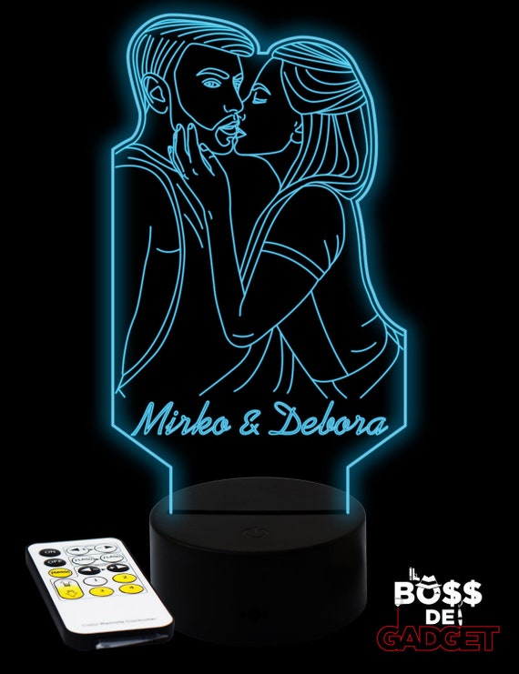 Gift Idea Lamps Your Led Light Desk Con La Plexiglas Lampada Lamp Illusion 3d Photo Night Bluetooth Modern Tua Foto WrCodxBe