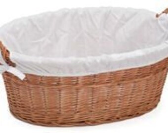 Laundry Wicker Basket Lined