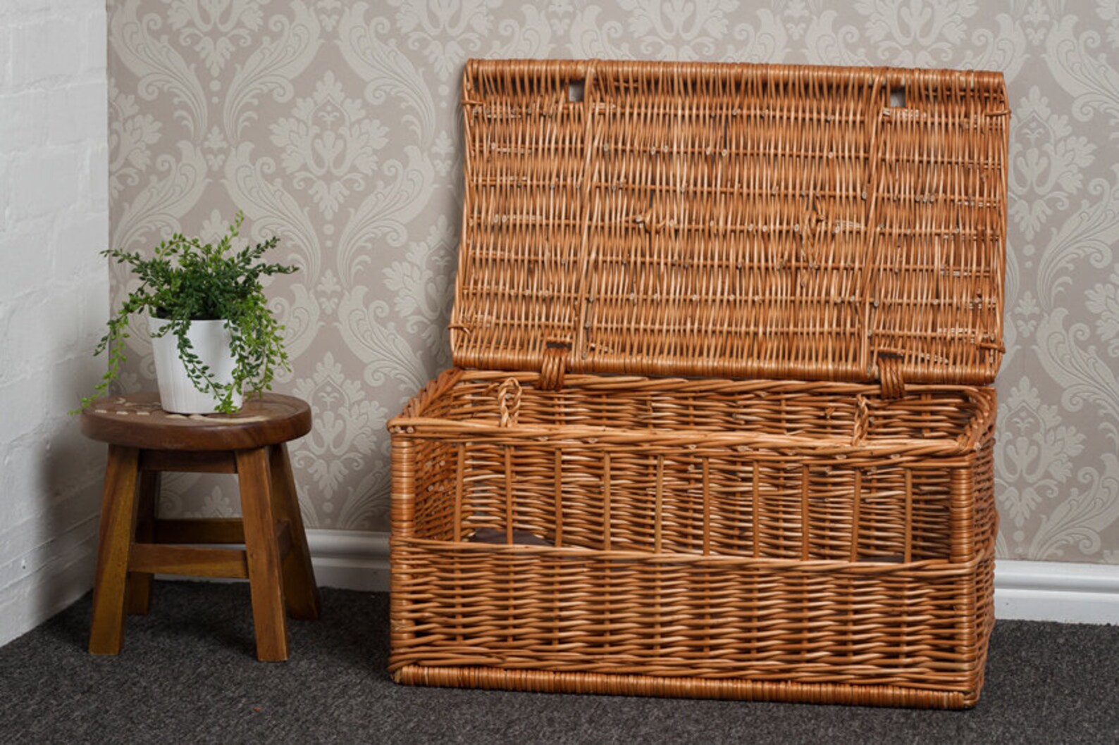 Wicker Pet Carrier Basket Etsy UK