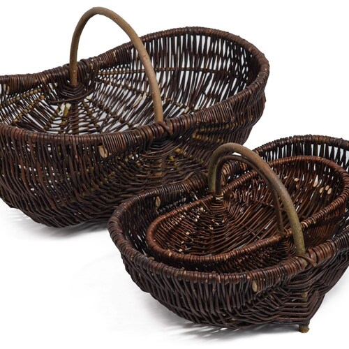 Oak Effect Garden Trug Basket Veg Trug Wooden Vegetable Etsy UK