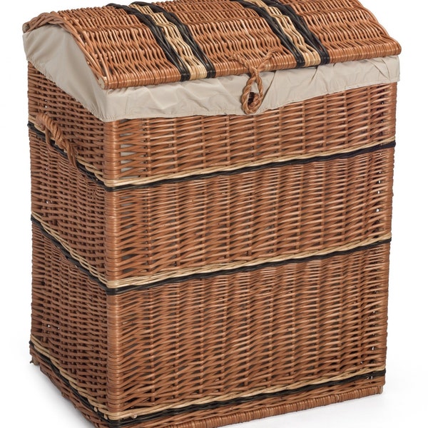 Wicker Laundry Basket Etsy UK