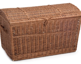 Wicker Chest Storage Basket