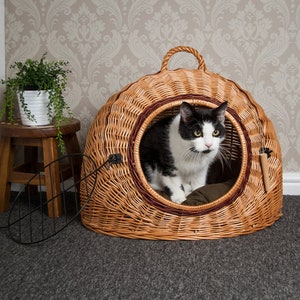 Wicker Pet Carrier Igloo