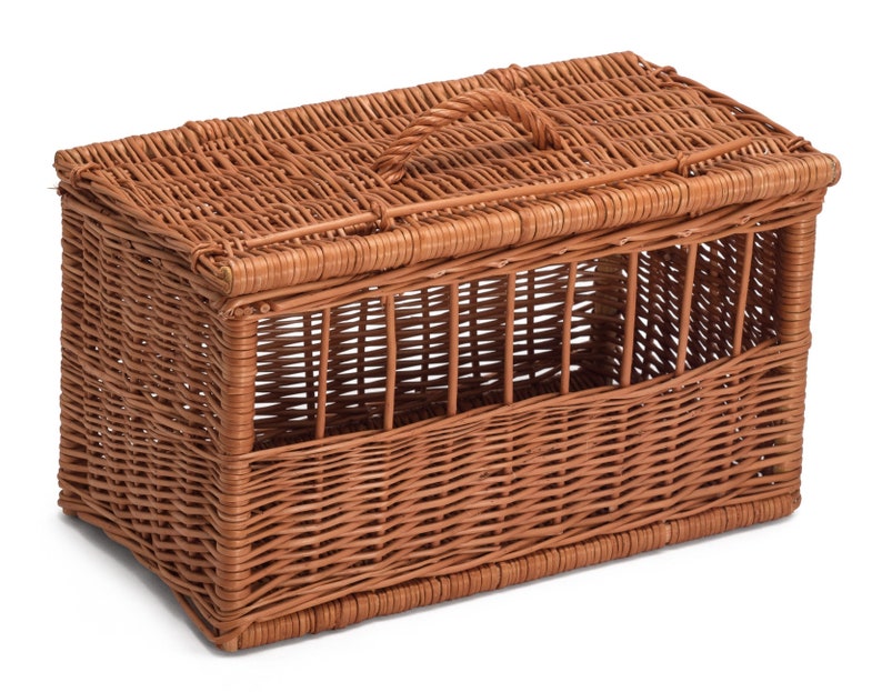 Wicker Pet Carrier Basket Etsy UK