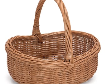 Wicker Basket with Handle