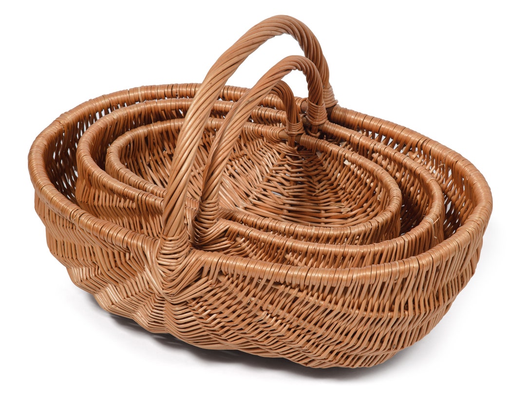 Wicker Garden Trug Basket Etsy UK