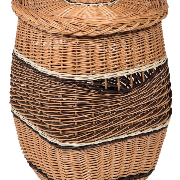Wicker Laundry Basket Etsy UK