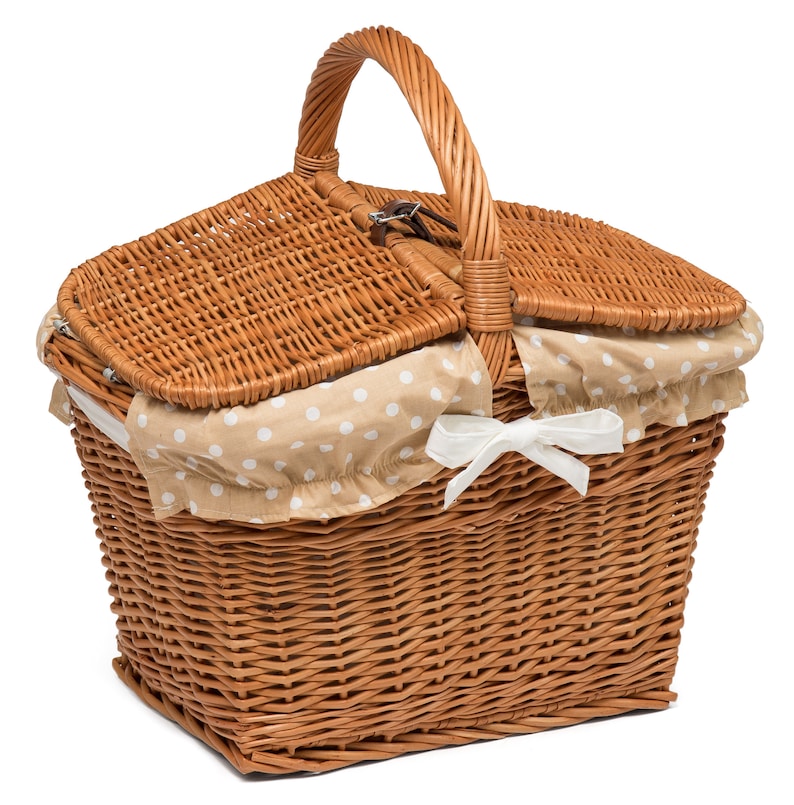 Empty Wicker Picnic Basket Etsy