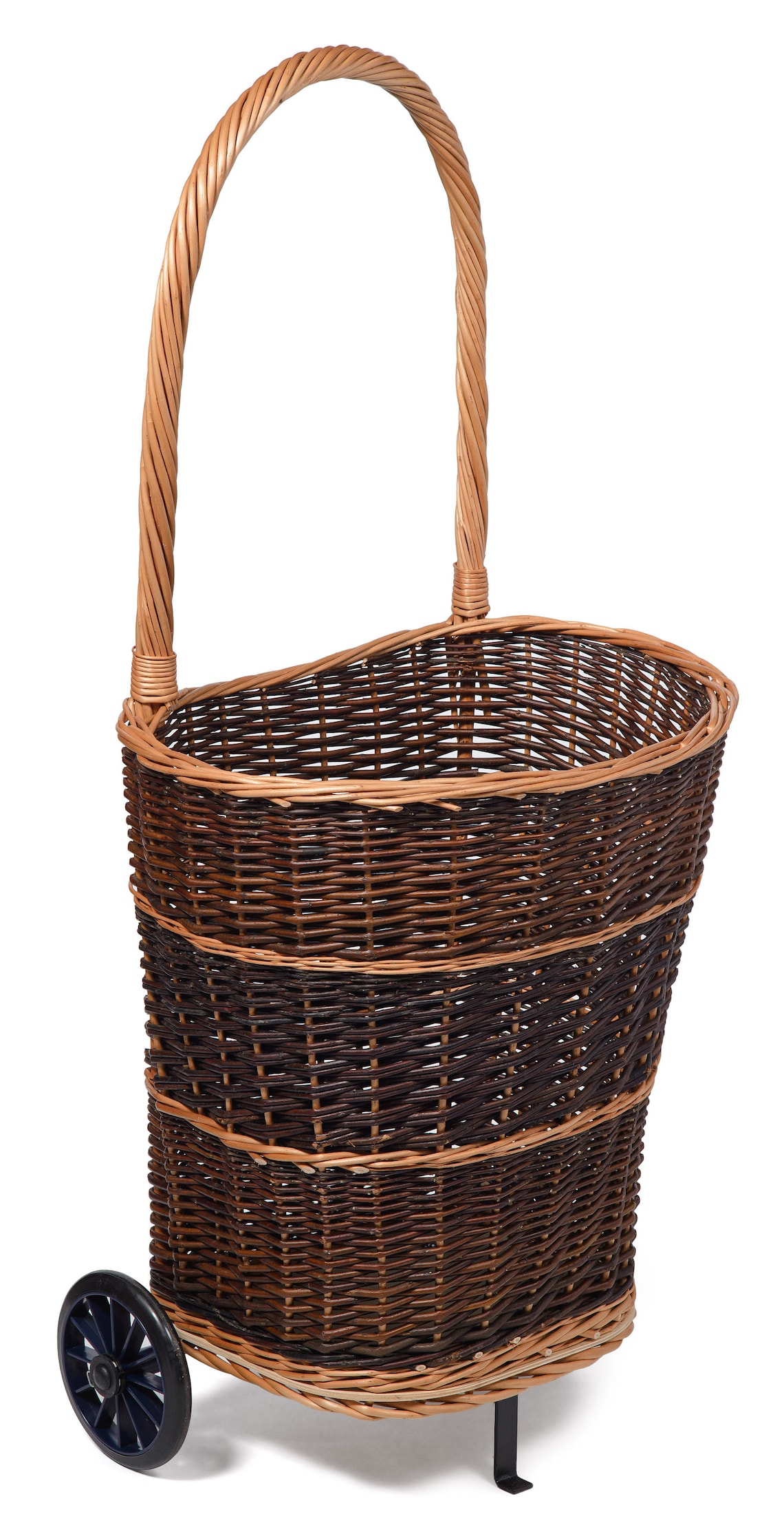 Wicker Trolley Basket Shopping/log Holder Etsy UK