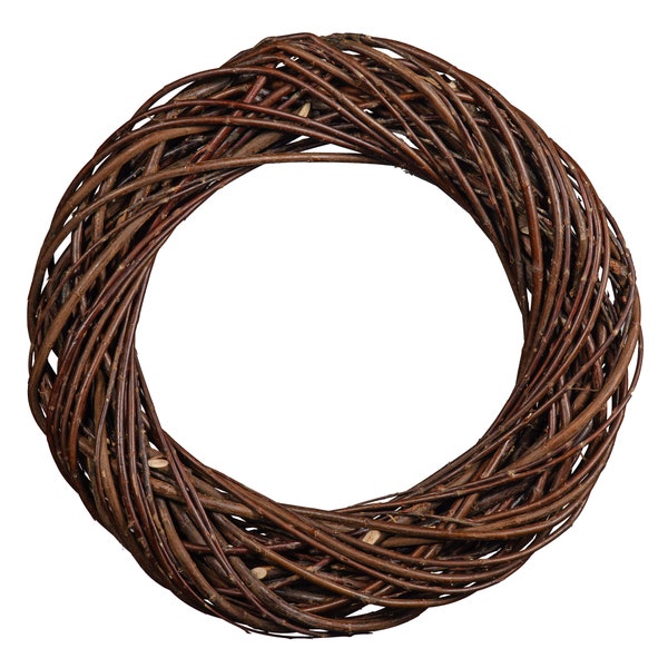 Dark natural Willow Chunky Wreath