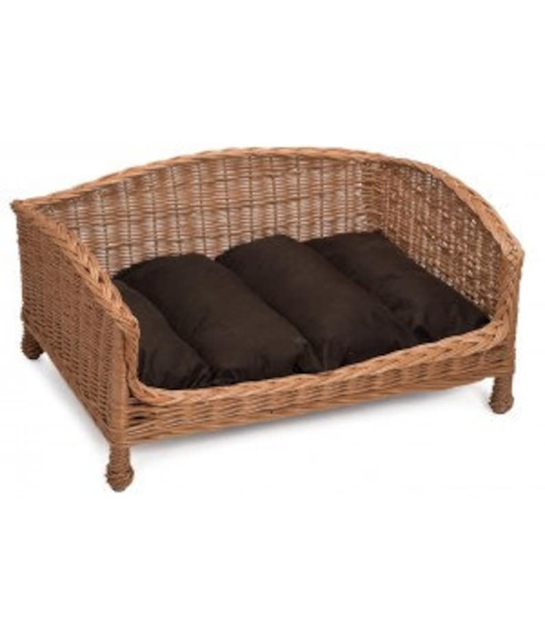 Luxury Wicker Pet Bed Settee Etsy UK