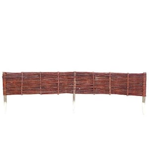 Willow Wicker Lawn Edging Fence