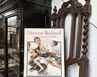 HUGE Vintage Norman Rockwell Book of 332 Magazine Covers