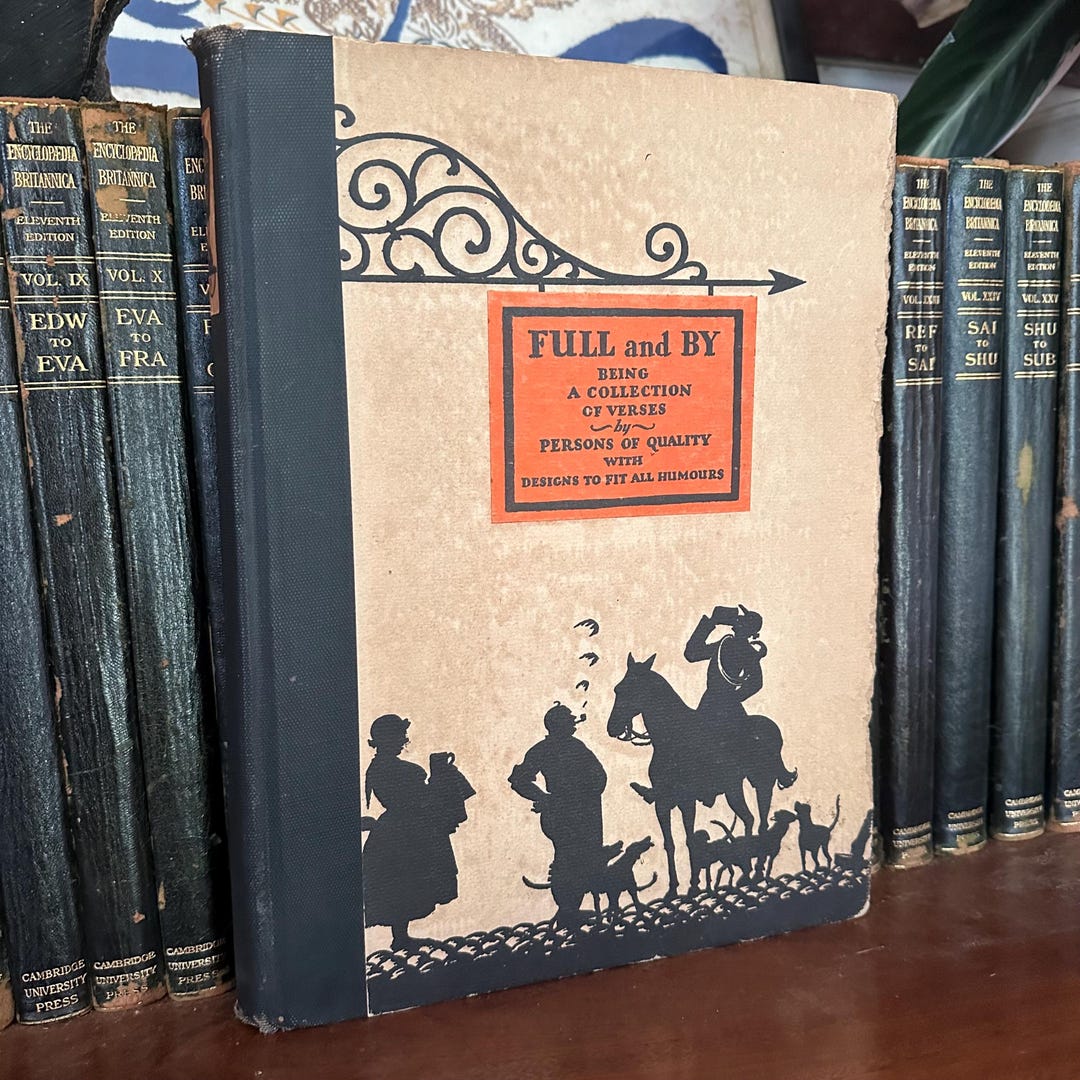 Full and by 1925 | Antique Illustrated Poetry Book | Prohibition-era ...