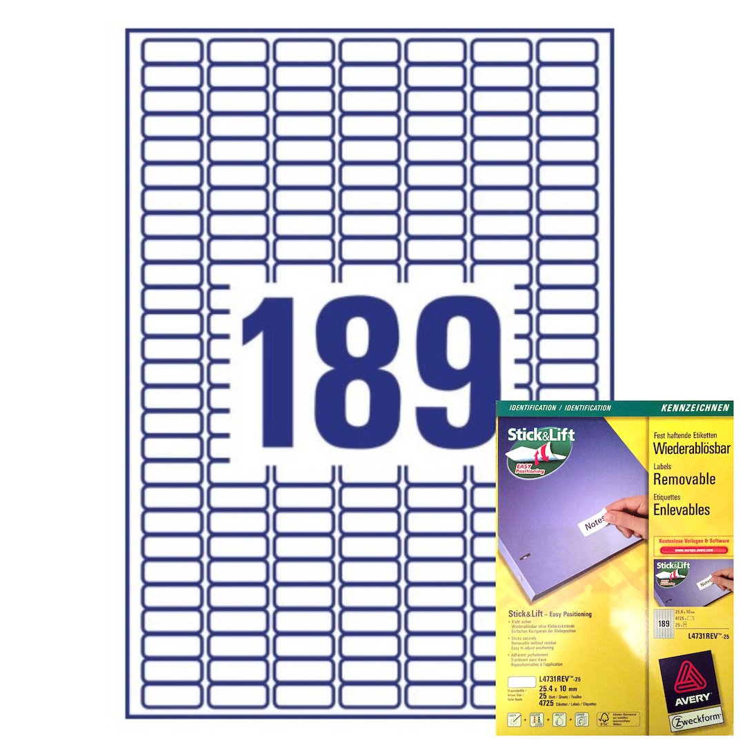 Labels for Copiers, Inkjet and Laser Printers. A4. Free Templates. 10