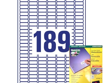 Etiquetas para fotocopiadoras, impresoras inkjet y láser. A4. Plantillas gratuitas. 10 hojas