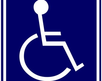 Sticker Transport of disabled people