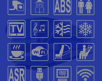 Pictogramas para autobuses - Archivos digitales. Pictogramas para autobús - Archivos digitales. #pdf #svg #png