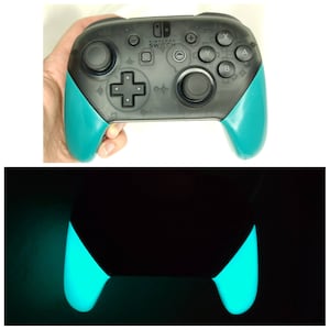 Nintendo Switch Pro Controller Glow in the Dark Replacement Grip Handles image 8