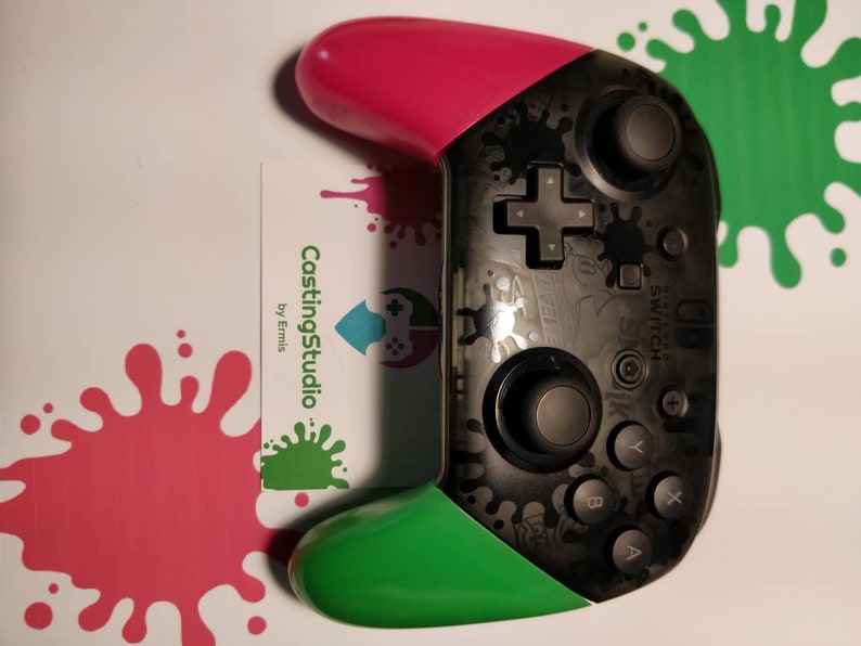 Nintendo Switch Pro Controller Glow in the Dark Replacement Grip Handles image 4