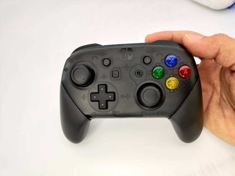 Nintendo Switch Pro Controller Custom A B X Y Face Buttons Etsy