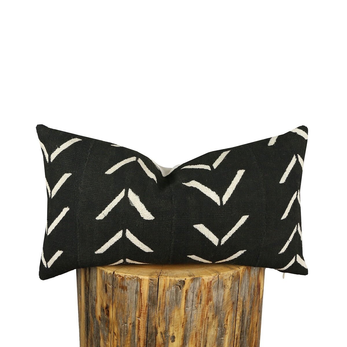 Black Mudcloth Pillow Cover/ Lumbar Pillow / Throw Pillows / Etsy