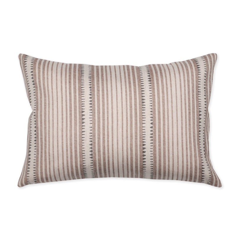 Aztec Lumbar Pillow Cover Beige and Taupe Throw Pillow Aztec Etsy