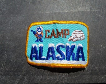 Vintage Boy Scout Patch, Camp Alaska
