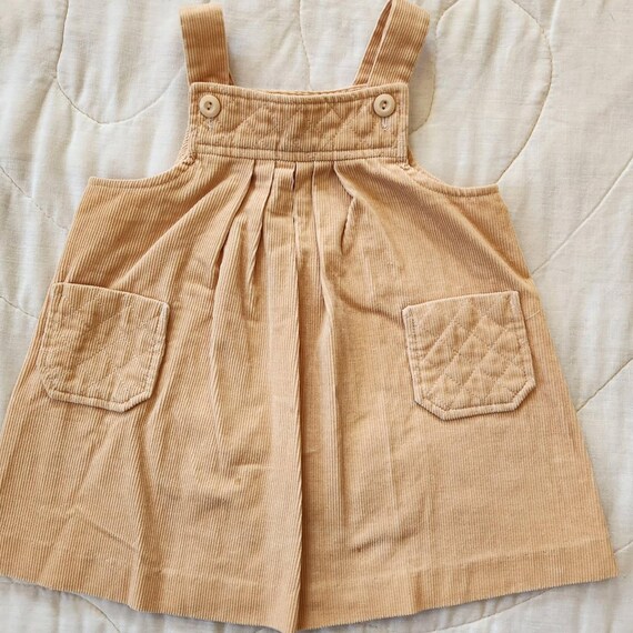 Alyssa Beige Corduroy Jumper Dress/Top 24M or 2T Alyssa Beige Corduroy Jumper Dress/Top 24M or 2T