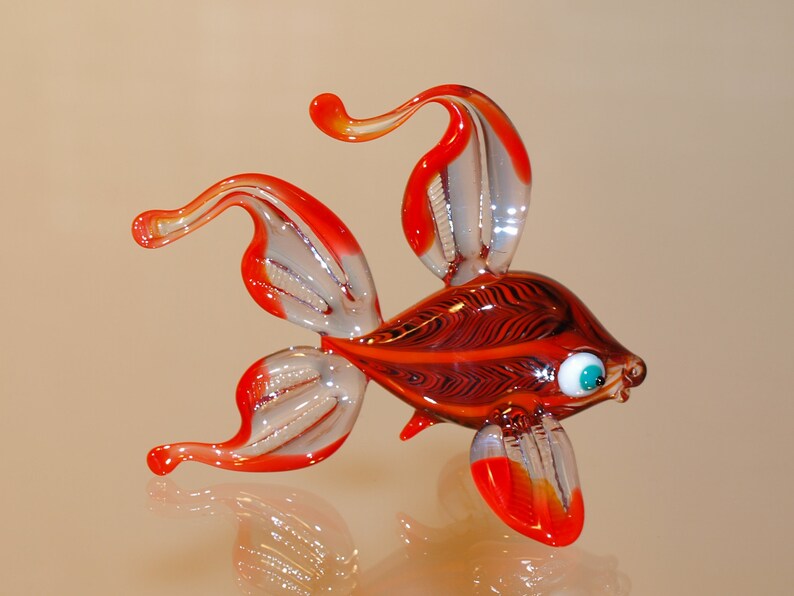 Glass fish Blown glass fish glass figurines Glass fish Etsy
