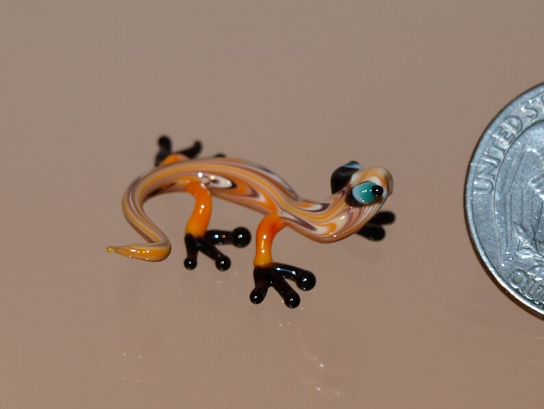 Glass lizard Glass animals Blown lizard Handmade lizard Etsy