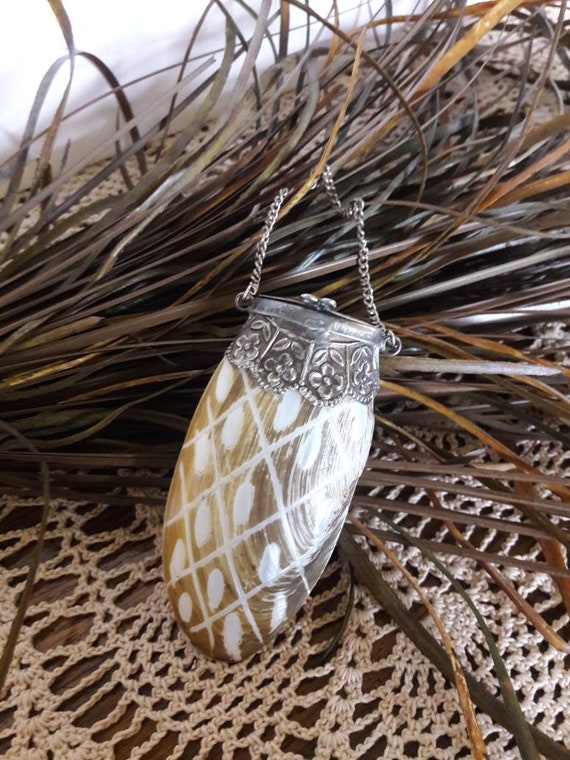 Rare Antique 1910's Shell Purse/Locket